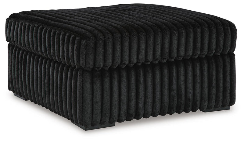 Midnight-Madness Oversized Chair and Ottoman