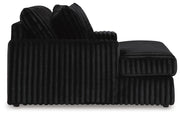 Midnight-Madness 2-Piece Sectional and Oversized Chaise