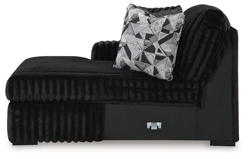 Midnight-Madness 3-Piece Sectional with Chaise