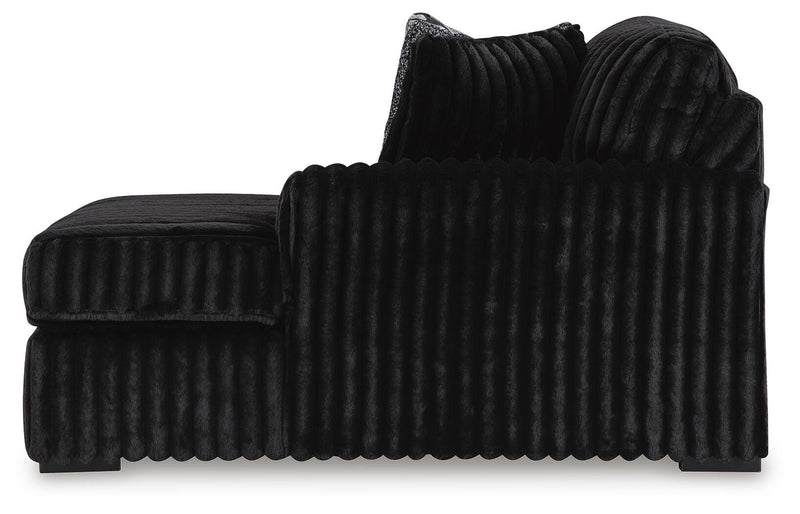 Midnight-Madness 3-Piece Sectional with Chaise