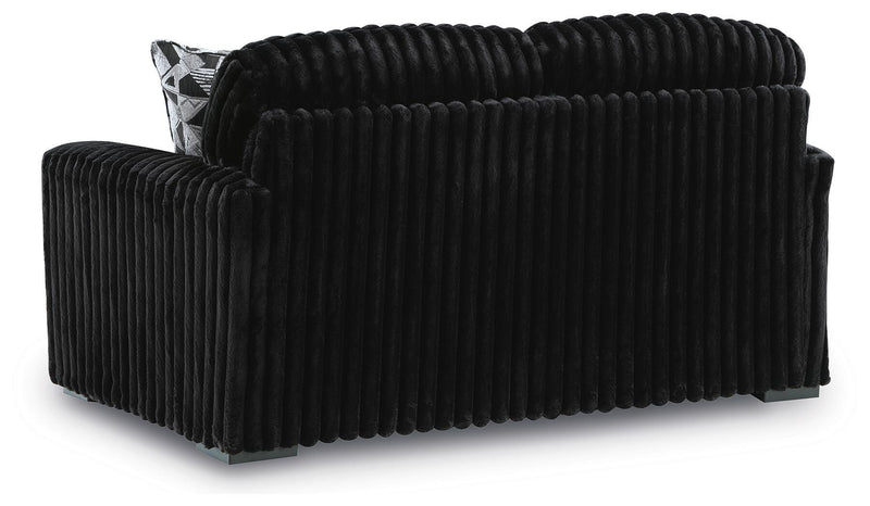 Midnight-Madness Sofa, Loveseat and Oversized Ottoman