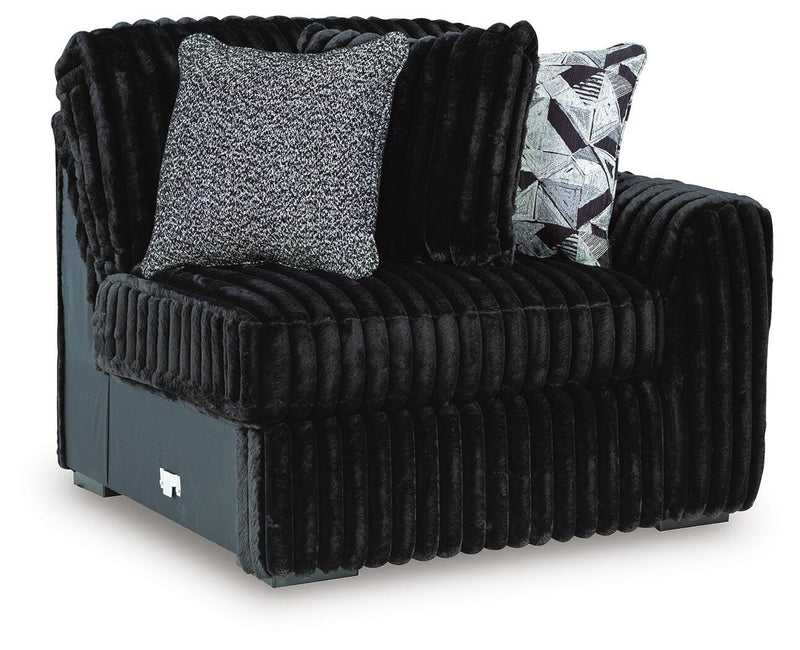 Midnight-Madness Right-Arm Facing Corner Chair