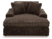 Midnight-Madness Loveseat, Oversized Chaise and Ottoman