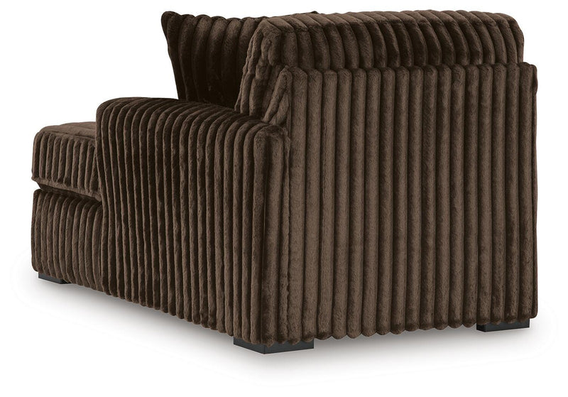 Midnight-Madness 4-Piece Sectional and Oversized Chair
