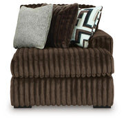 Midnight-Madness 4-Piece Sectional with Chaise, Oversized Chair and Ottoman