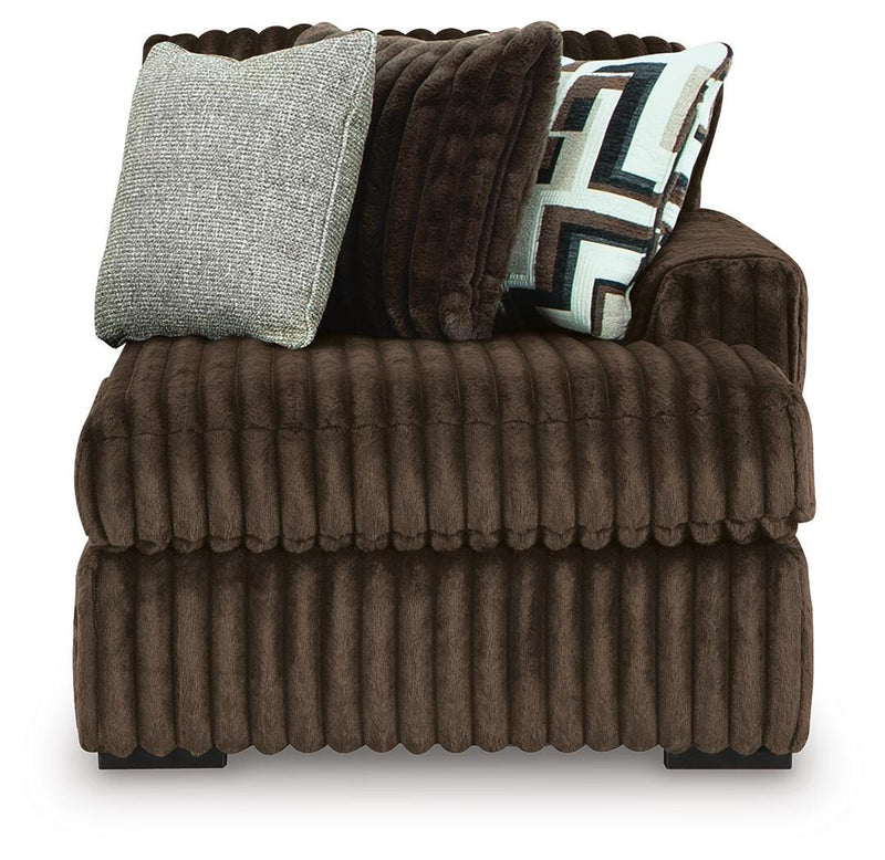 Midnight-Madness 4-Piece Sectional and Oversized Chair