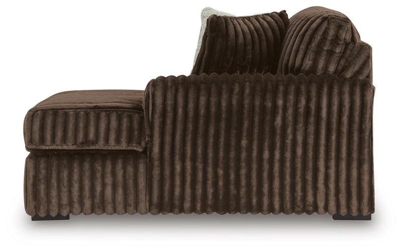 Midnight-Madness 4-Piece Sectional and Oversized Accent Ottoman