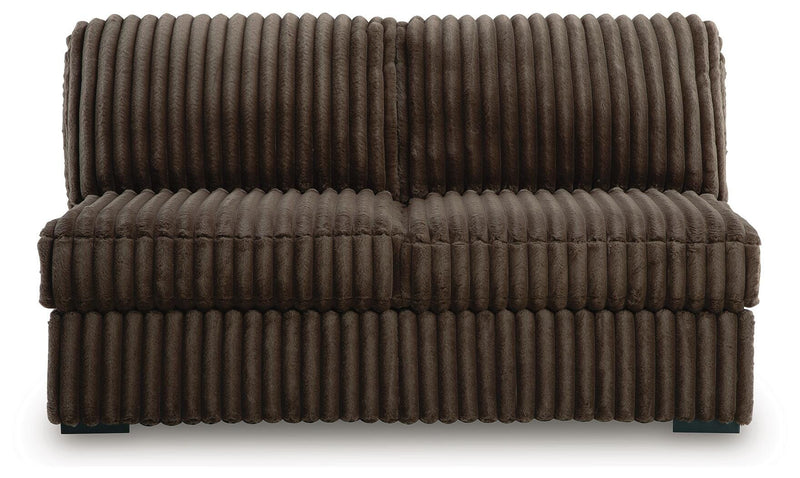 Midnight-Madness 4-Piece Sectional and Oversized Accent Ottoman