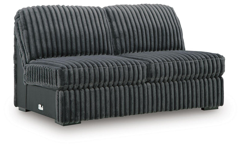 Midnight-Madness Armless Loveseat