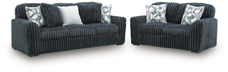 Midnight-Madness Sofa and Loveseat
