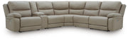 Narwhal Place 6-Piece Reclining Sectional with Storage Console