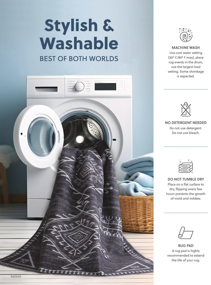Arriston 7'10" x 10' Washable Rug