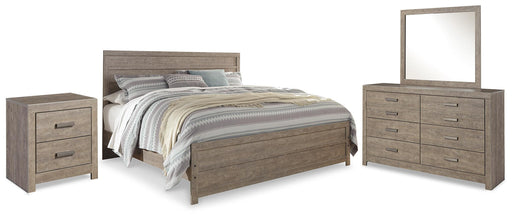 Culverbach King Panel Bed, Dresser, Mirror and Nightstand