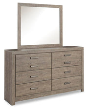 Culverbach Queen Panel Bed with Dresser and Mirror, Chest and 2 Nightstands