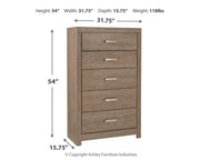 Culverbach Full Panel Bed with Chest of Drawers and Nightstand