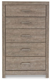 Culverbach Queen Panel Bed with Dresser and Mirror, Chest and 2 Nightstands