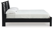 Danziar Full Panel Slat Bed, Dresser and Mirror