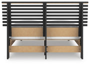 Danziar Full Slat Panel Platform Bed, Dresser and Mirror