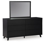 Danziar Queen Panel Platform Bed, Dresser and Mirror