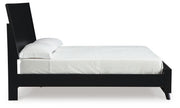 Danziar Queen Panel Platform Bed and 2 Nightstands