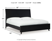 Danziar King Panel Bed, Dresser, Mirror and Nightstand