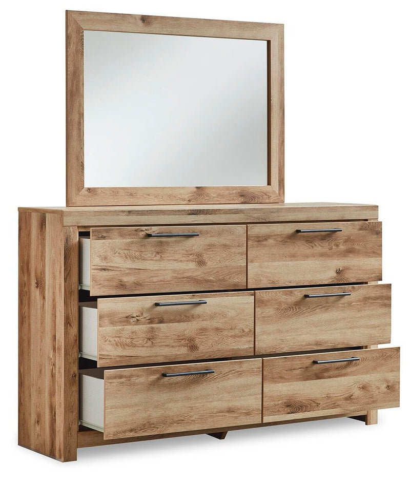 Hyanna Full Panel Storage Bed, Dresser and Mirror