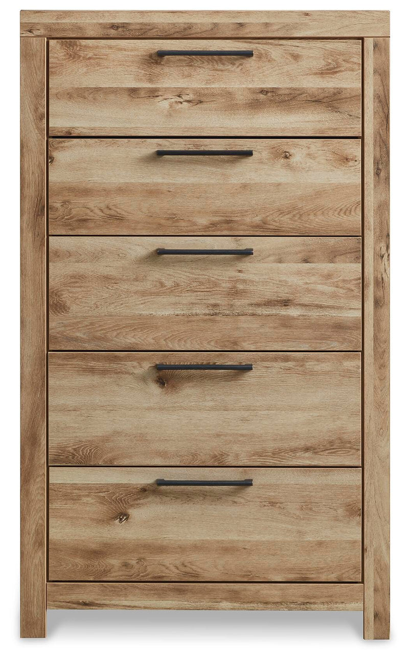 Hyanna Queen Panel Headboard, Dresser, Mirror and Chest
