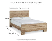 Hyanna King Panel Bed, Dresser, Mirror and 2 Nightstands