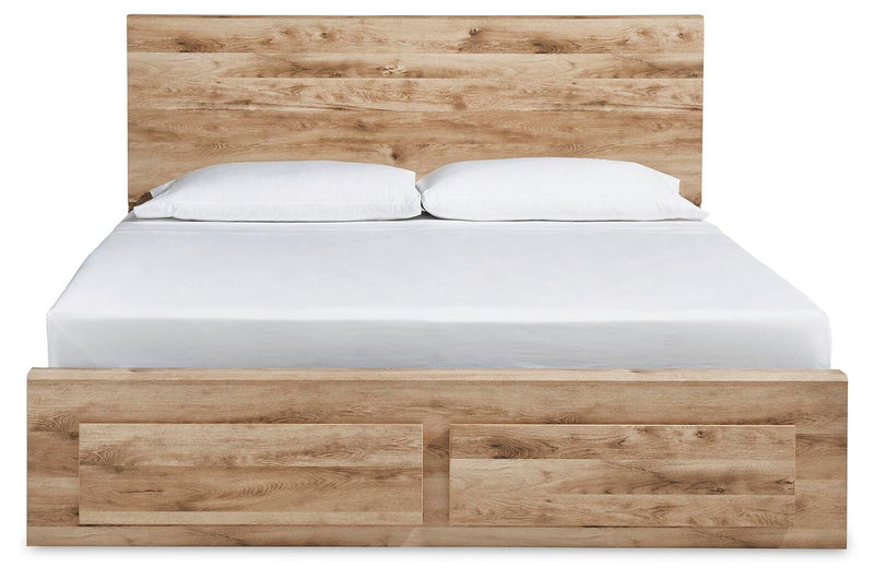 Hyanna King Panel Storage Bed with Dresser and Nightstand