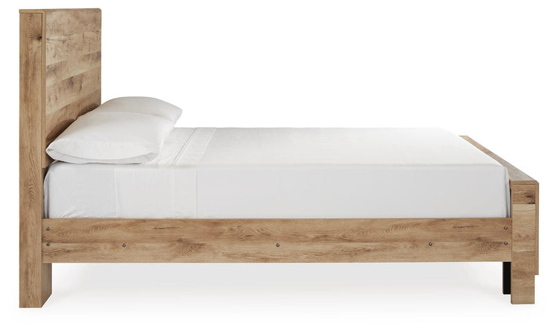 Hyanna Full Panel Bed, Dresser, Mirror and Nightstand
