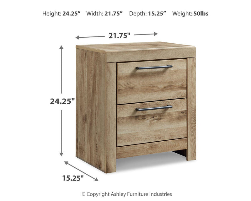 Hyanna Queen Panel Bed with Storage, Dresser, Mirror and Nightstand