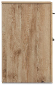Hyanna Queen Panel Bed with Storage, Dresser, Mirror and Nightstand