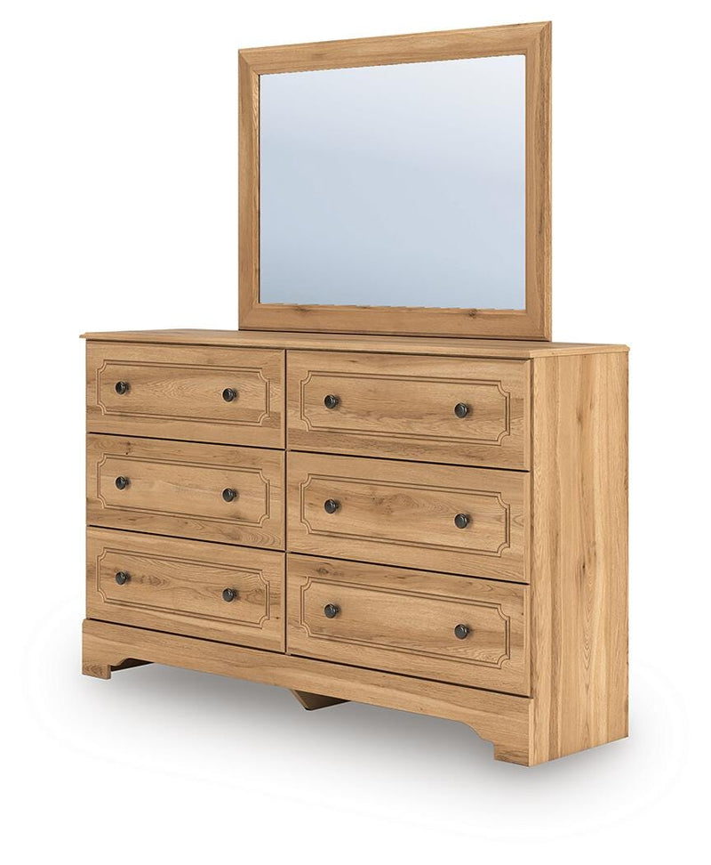 Aleaport Twin Panel Bed, Dresser and Mirror