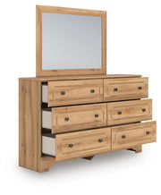 Aleaport King Panel Bed, Dresser, Mirror and Nightstand
