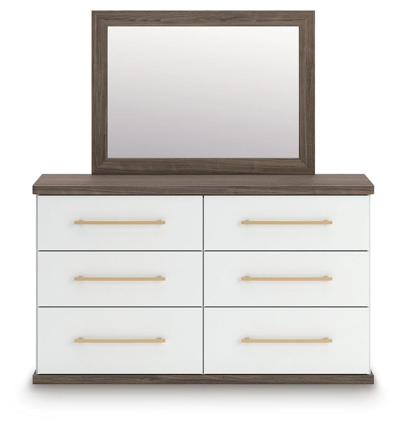 Kendanport King Platform Bed, Dresser, Mirror and Nightstand