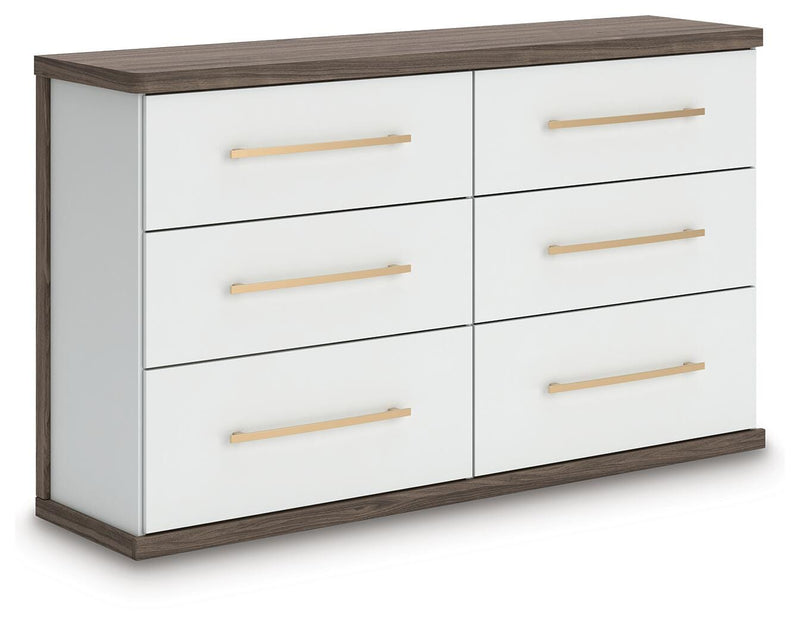 Kendanport King Upholstered Bed, Dresser and Nightstand