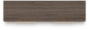 Kendanport Queen Upholstered Bed, Dresser and Nightstand