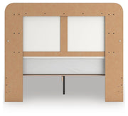 Kendanport Queen Upholstered Bed and 2 Nightstands