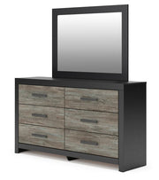 Broachmyn Twin Panel Bed, Dresser and Mirror