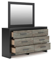Broachmyn Twin Panel Bed, Dresser and Mirror
