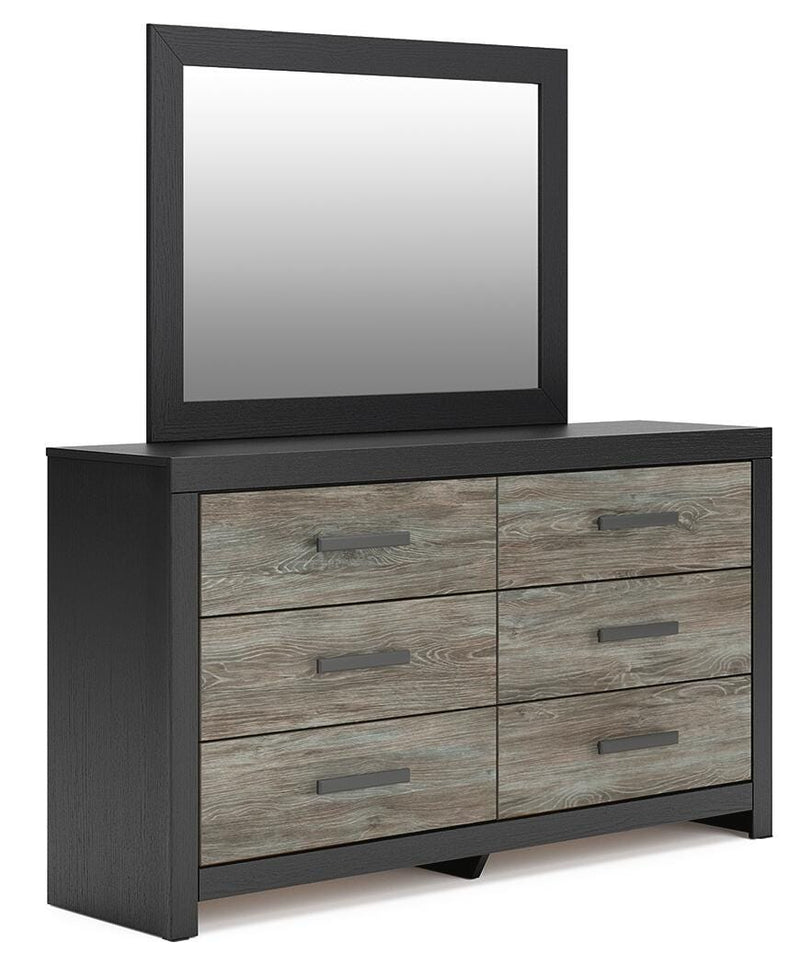 Broachmyn Twin Panel Bed, Dresser and Mirror
