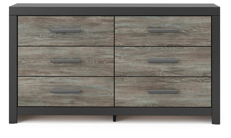 Broachmyn Queen Bookcase Panel Bed, Dresser and Nightstand
