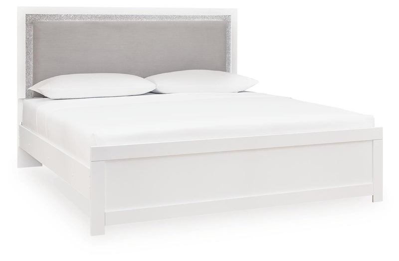 Maeling King Upholstered Panel Bed