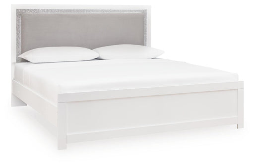 Maeling King Upholstered Panel Bed