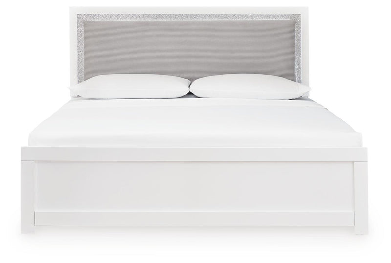 Maeling King Upholstered Panel Bed