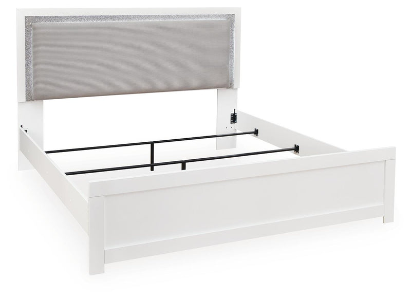 Maeling King Upholstered Panel Bed
