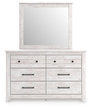 Makidern Queen Panel Bed, Dresser and Mirror