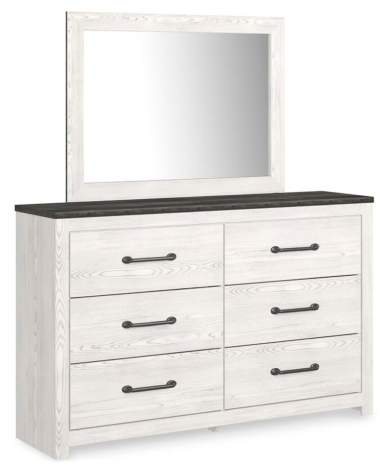 Gerridan Full Panel Bed with Dresser and Mirror
