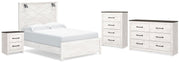 Gerridan Queen Panel Bed, Dresser, Chest and Nightstand