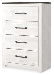 Gerridan King Panel Bed, Dresser, Mirror, Chest, and Nightstand